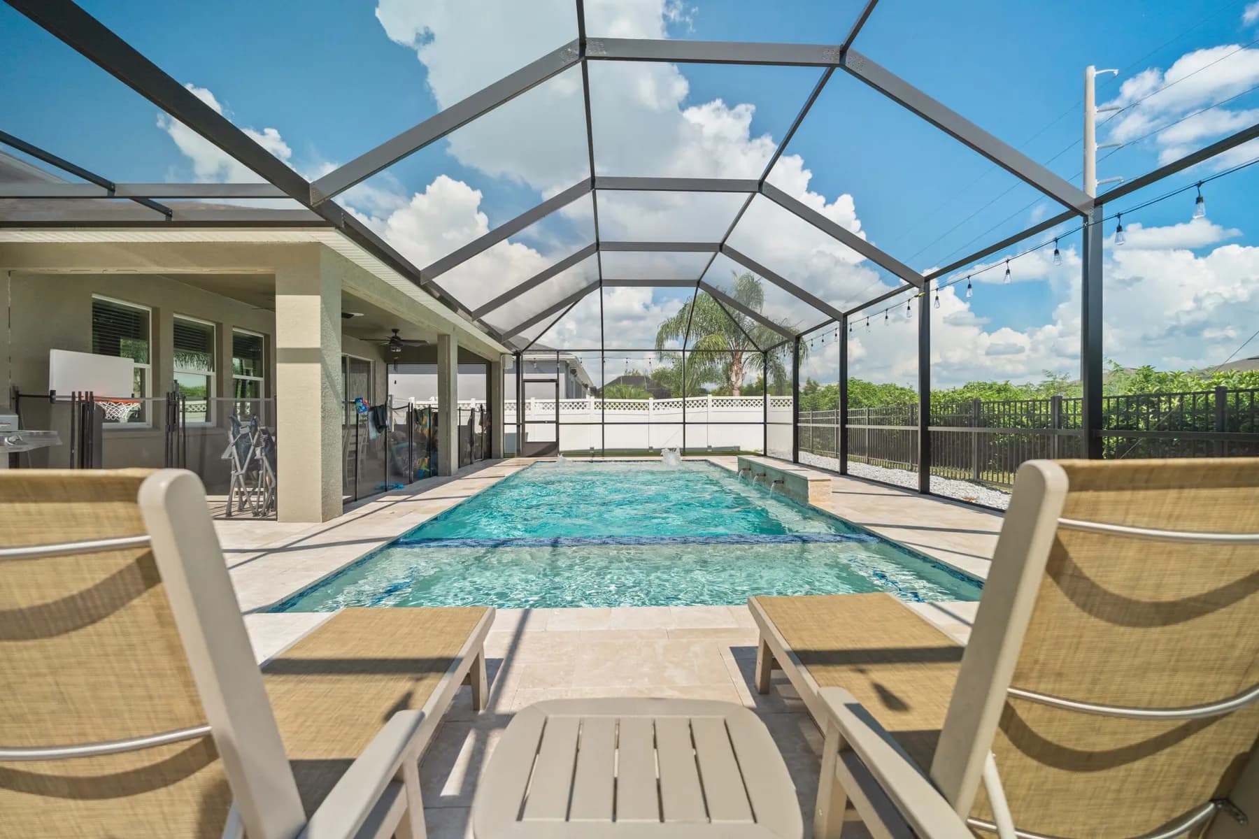 Screened lanai