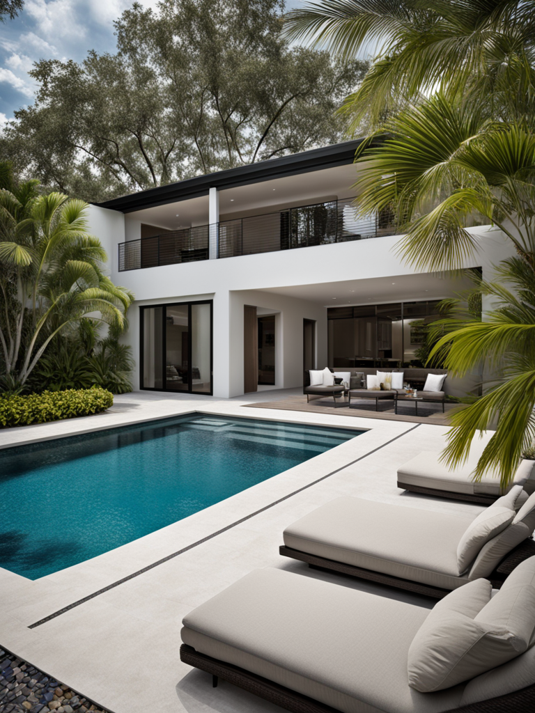 Pool and outdoor living area